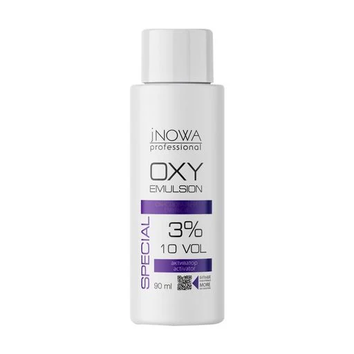 Окислювальна емульсія для фарбування волосся jNOWA Professional OXY Emulsoin 3% (10 Vol), 90мл